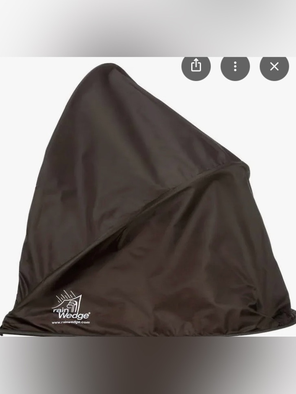 The rain Wedge Black Pop-Up golf rip stop
